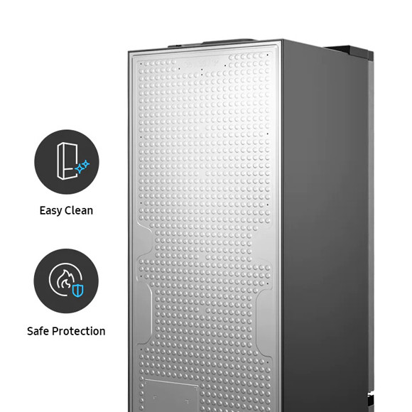Protective panel on the back