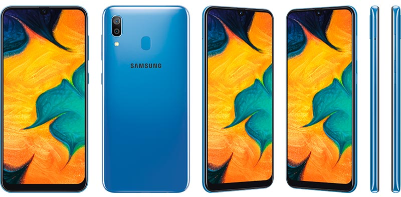 samsung galaxu a30 blue