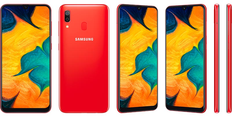 samsung galaxu a30 red
