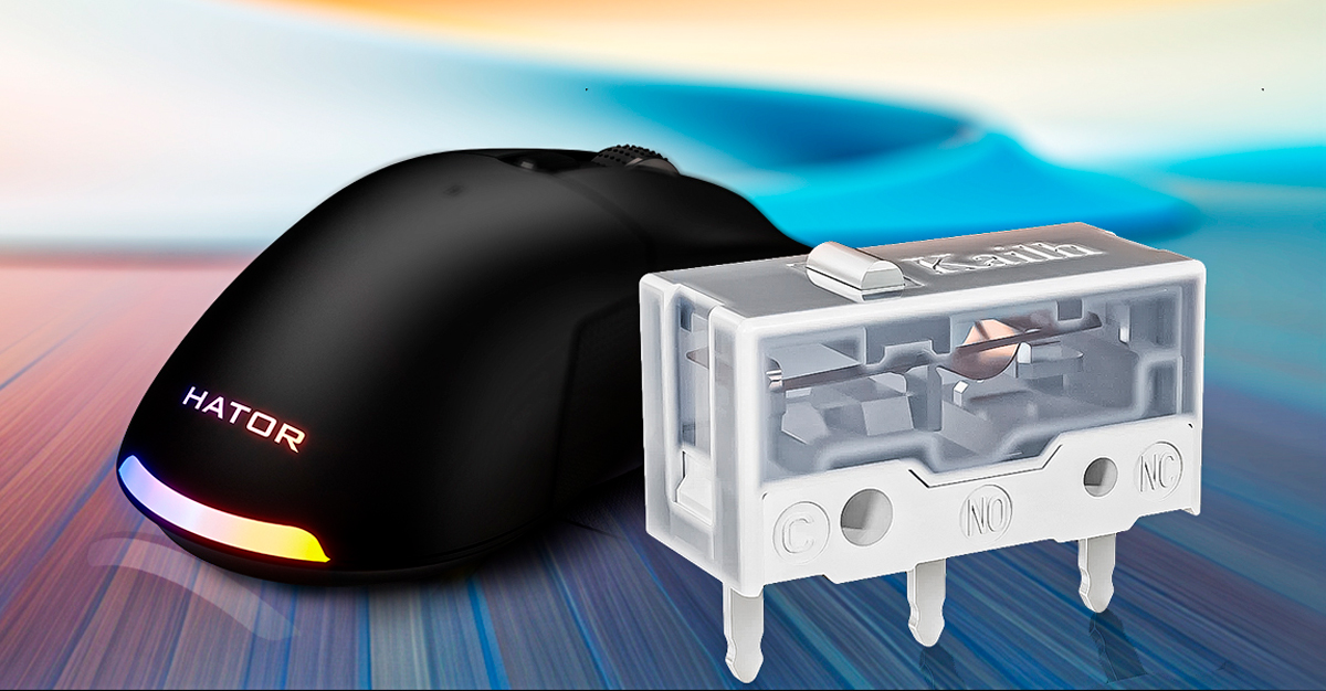 Pentru butoanele principale ale mouse-ului sunt utilizate comutatoarele Kailh Sword GM X, care au devenit standardul industriei pentru manipulatorii de cea mai înaltă calitate. Acestea îți oferă un resurs aproape nelimitat de 100 de milioane de clicuri.